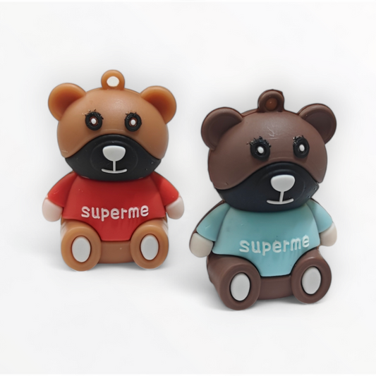 Teddy Bear Shaped Sharpeners Pack Of 2 Pcs