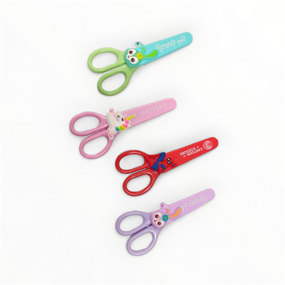 Kids stainless steel Scissors with safety cover