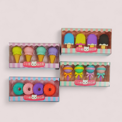 Bakery Eraser Set of 4 Pcs #8410