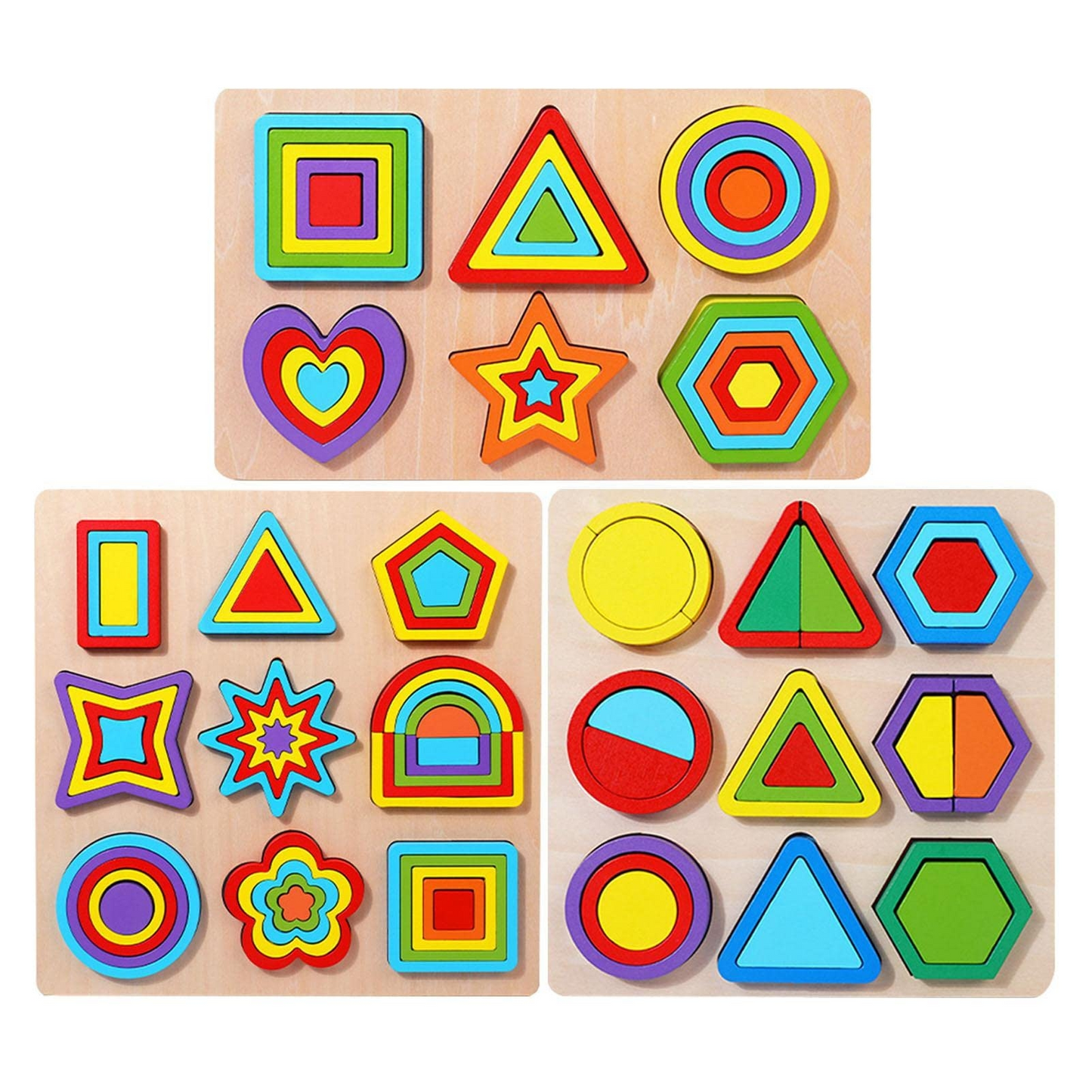 Wooden Toy Shapes Board #1740