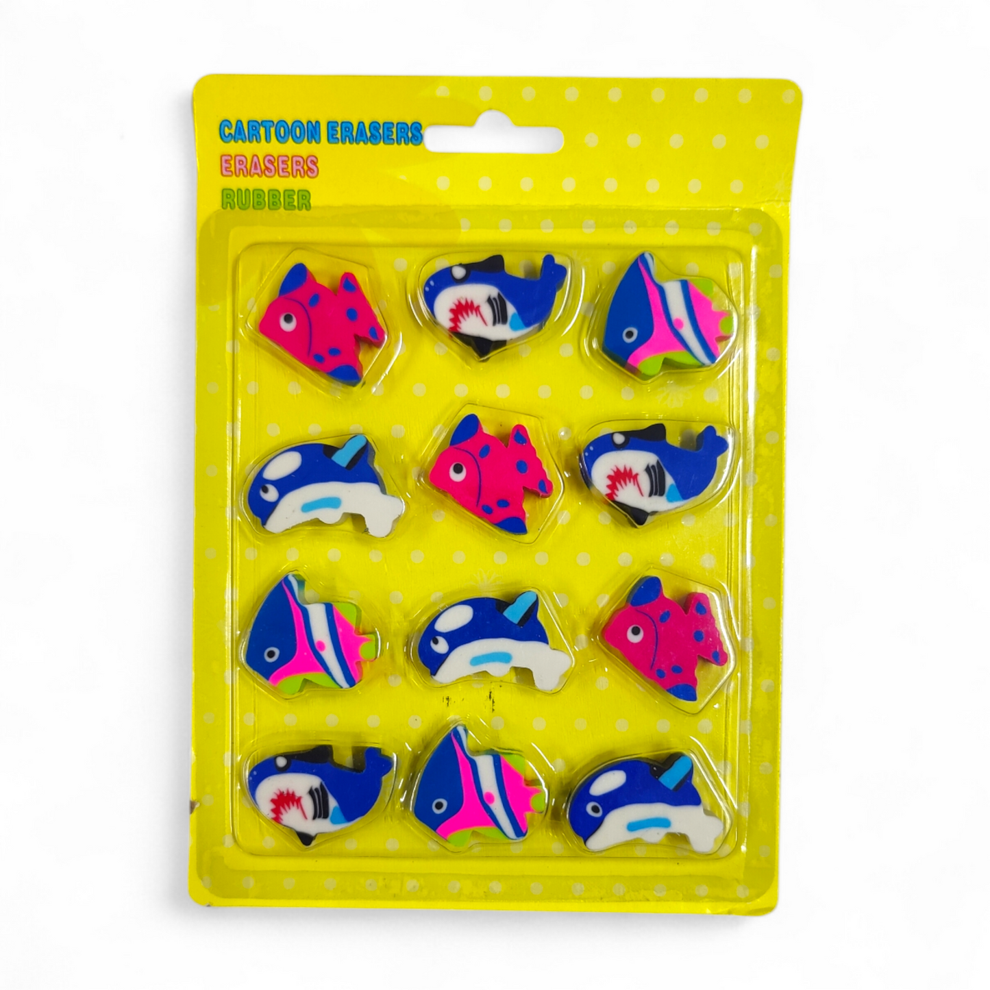 Fish Erasers Pack Of 12 #958