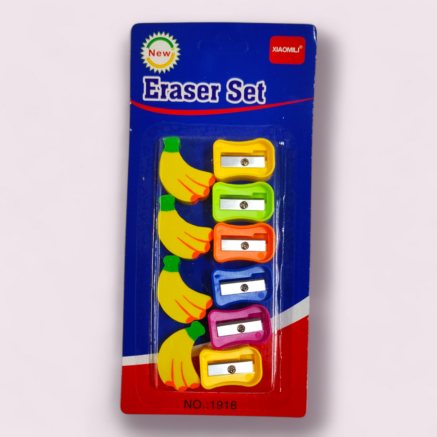 Eraser 4 Pcs & Sharpener 6 Pcs #1916