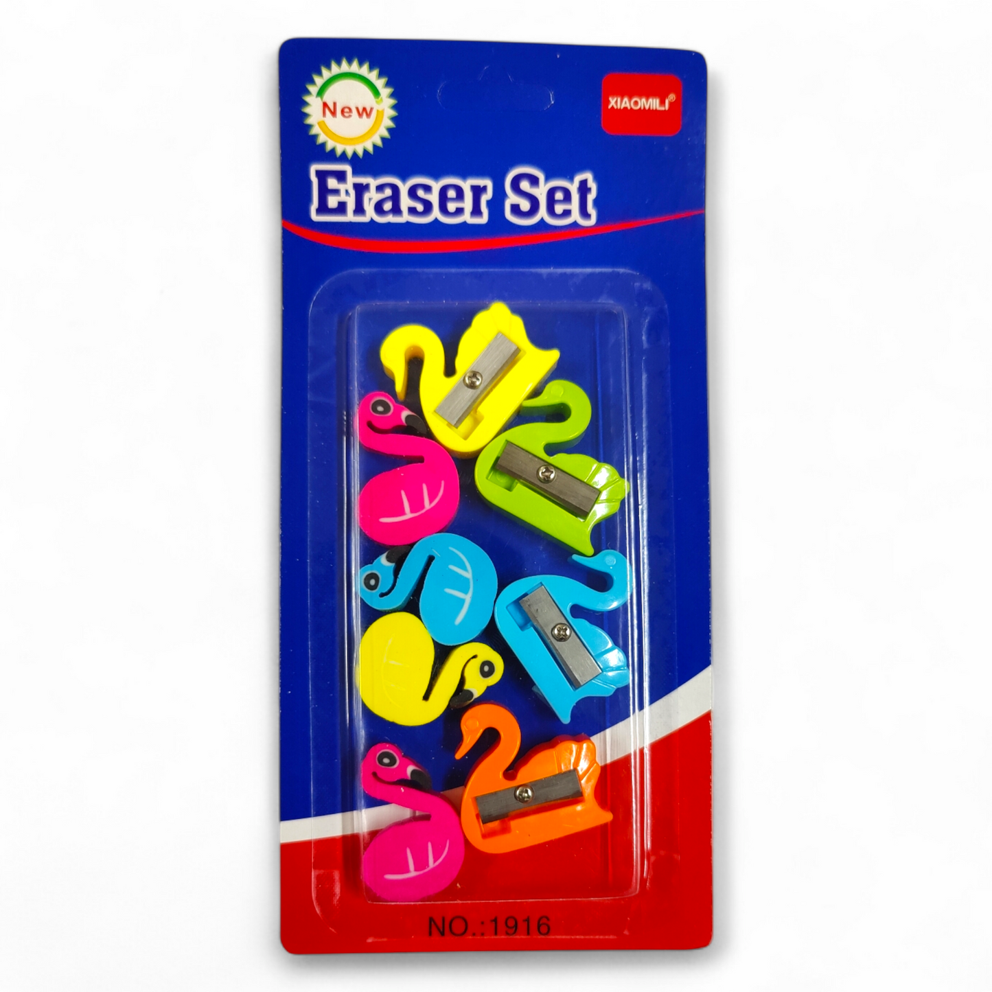 Eraser 4 Pcs & Sharpener 6 Pcs #1916