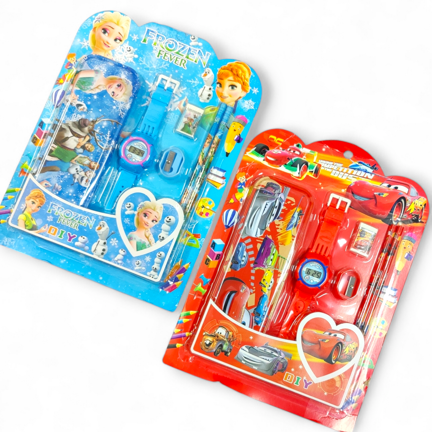 Kids Stationary Set Tin box & Watch #6603