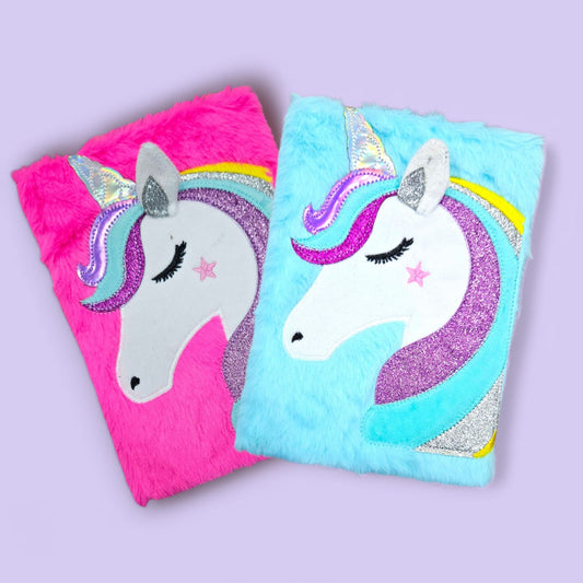 Fancy Note Book  Journal A5 Furr Unicorn Single Piece