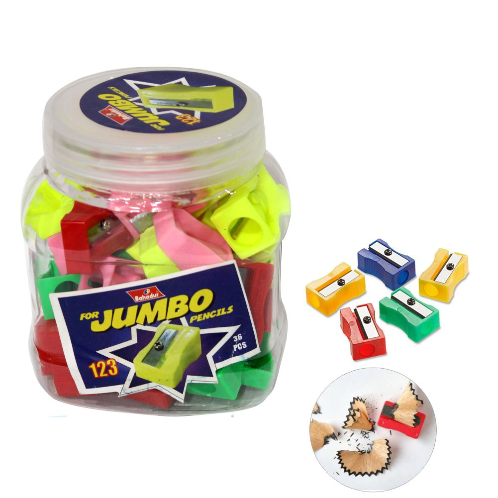 Bahadur jumbo Sharpener Jar 36 Pcs