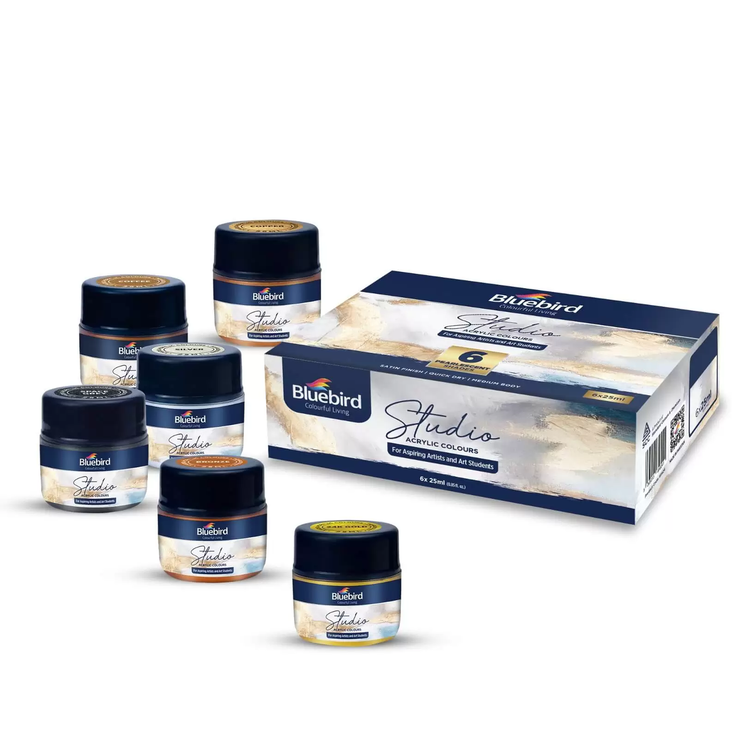Bluebird Fabric Color 25ml Set Of 6