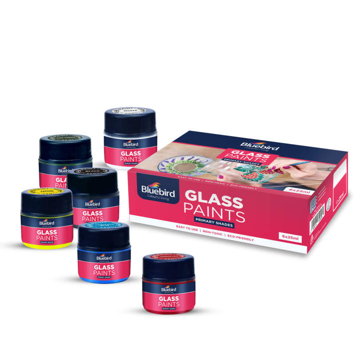 Bluebird Glass Paints 25ml Set of 6