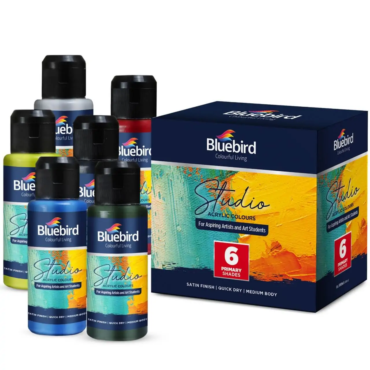Bluebird Studio Acrylic 100ml Set Of 6