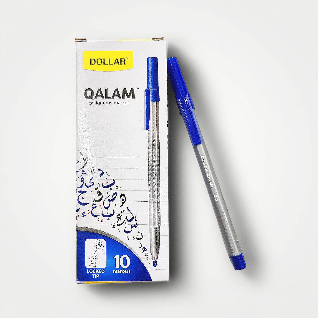 Dollar Qalam Marker Pack of 10 Blue