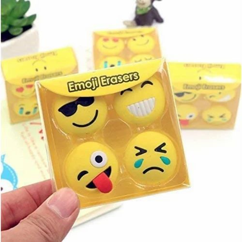 Emoji Eraser Set Of 4 Pcs