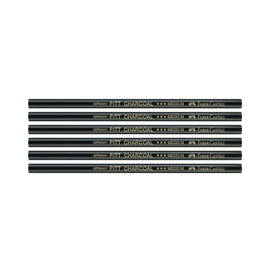 Faber Castell Pitt Charcoal Pencils Pack Of 6 Pcs