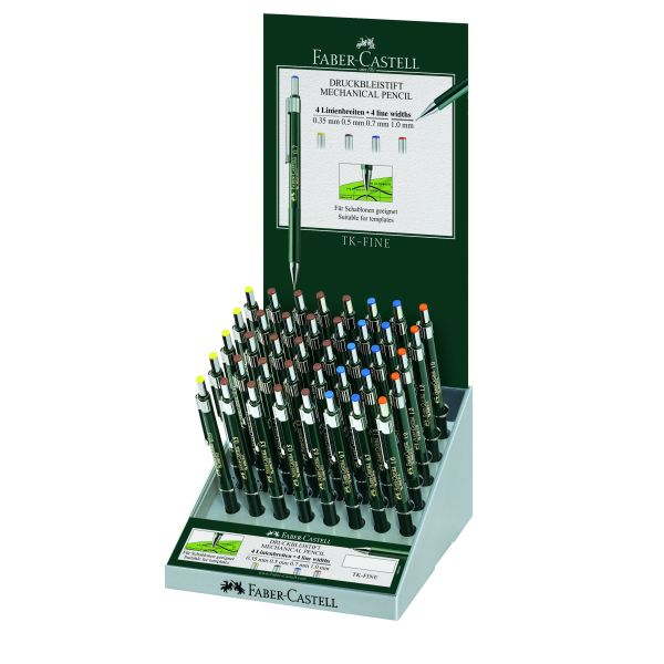 Faber Castell TK- Fine Mechanical Pencil Display Of 40 Pcs