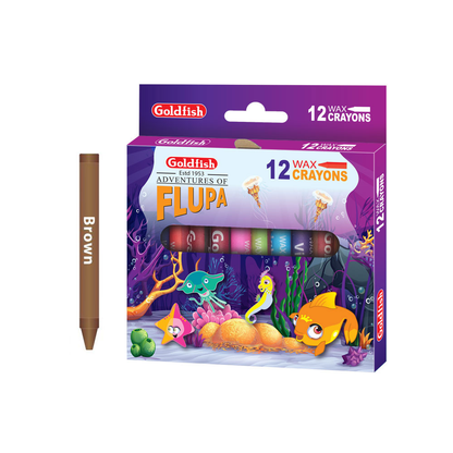 Goldfish Wax Crayons 12 Pcs