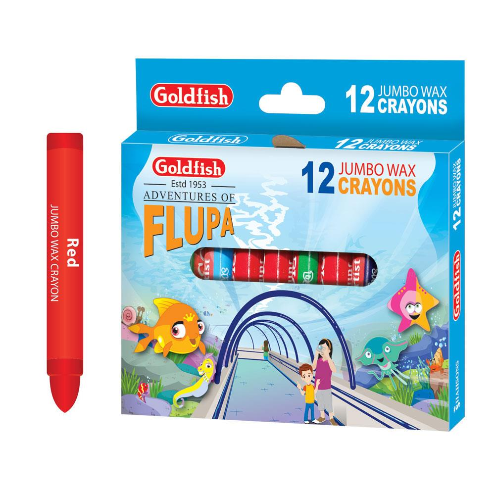 Goldfish Wax Crayons 12 Pcs