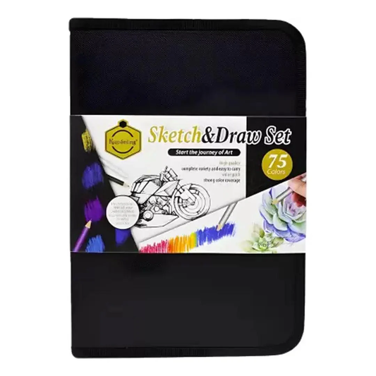 Keep Smiling Sketch & Drawing Set 75 Pcs