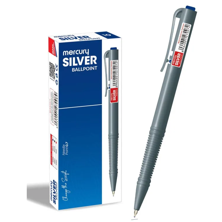 Mercury Silver Ball Point Pack Of 10