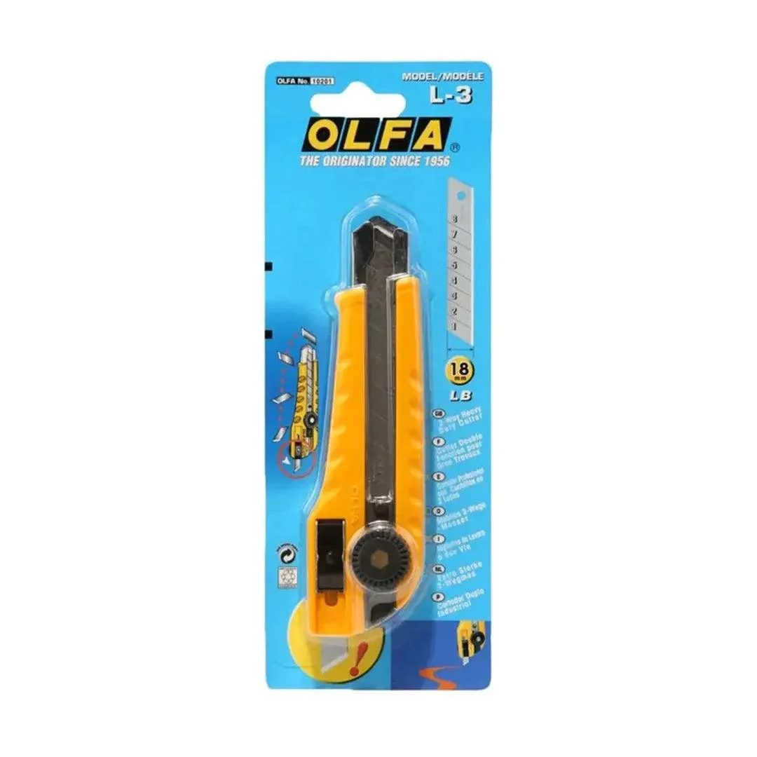 Olfa Heavy Duty Cutter For Multiple Blade Applications (Model L-3)