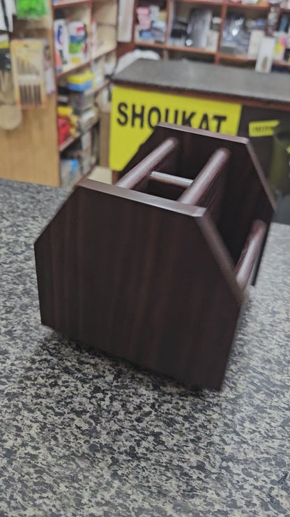 Wooden Pen Organizer Rotatable # 5004