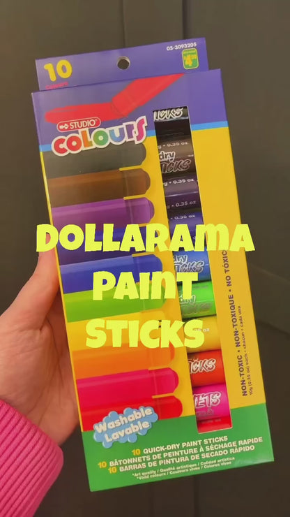 Abby paint sticks  washable for kids colors (Ap303)