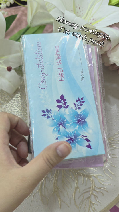 Pack of 6 money envelopes