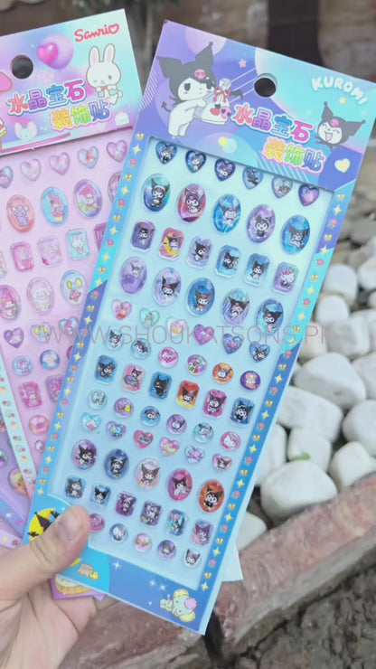 Pony crystal stickers 3d