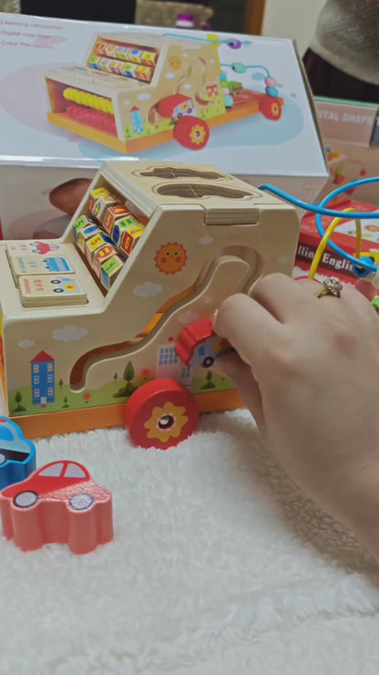 Wooden Multifunctional Studying Car