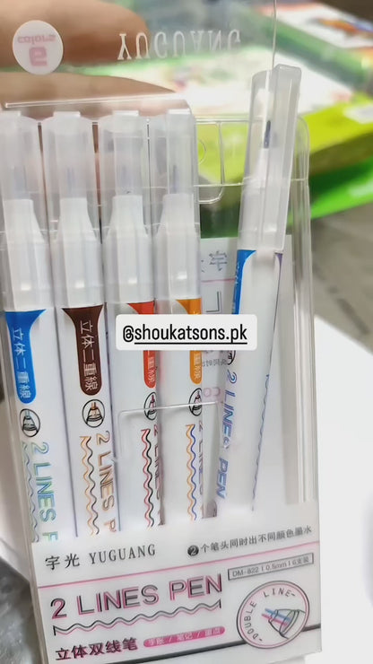 Dual liner pens