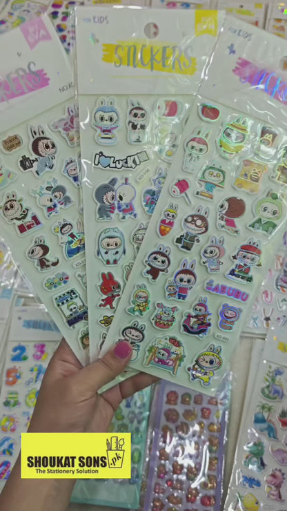 Labubu foamic stickers (XD-037, 038, 040)
