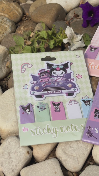 Kuromi sticky notes set