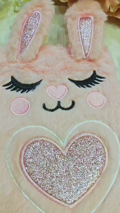 Fancy Note Book Journal A5 Furr Cute Rabbits Single Piece