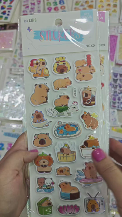 Cappybara sticker foamic (XD-031, 034, 036)