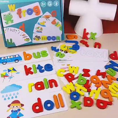 Wooden Letter Spelling Game