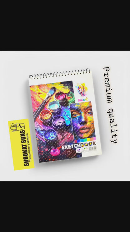 Premium sketch book with fine and granes paper quality