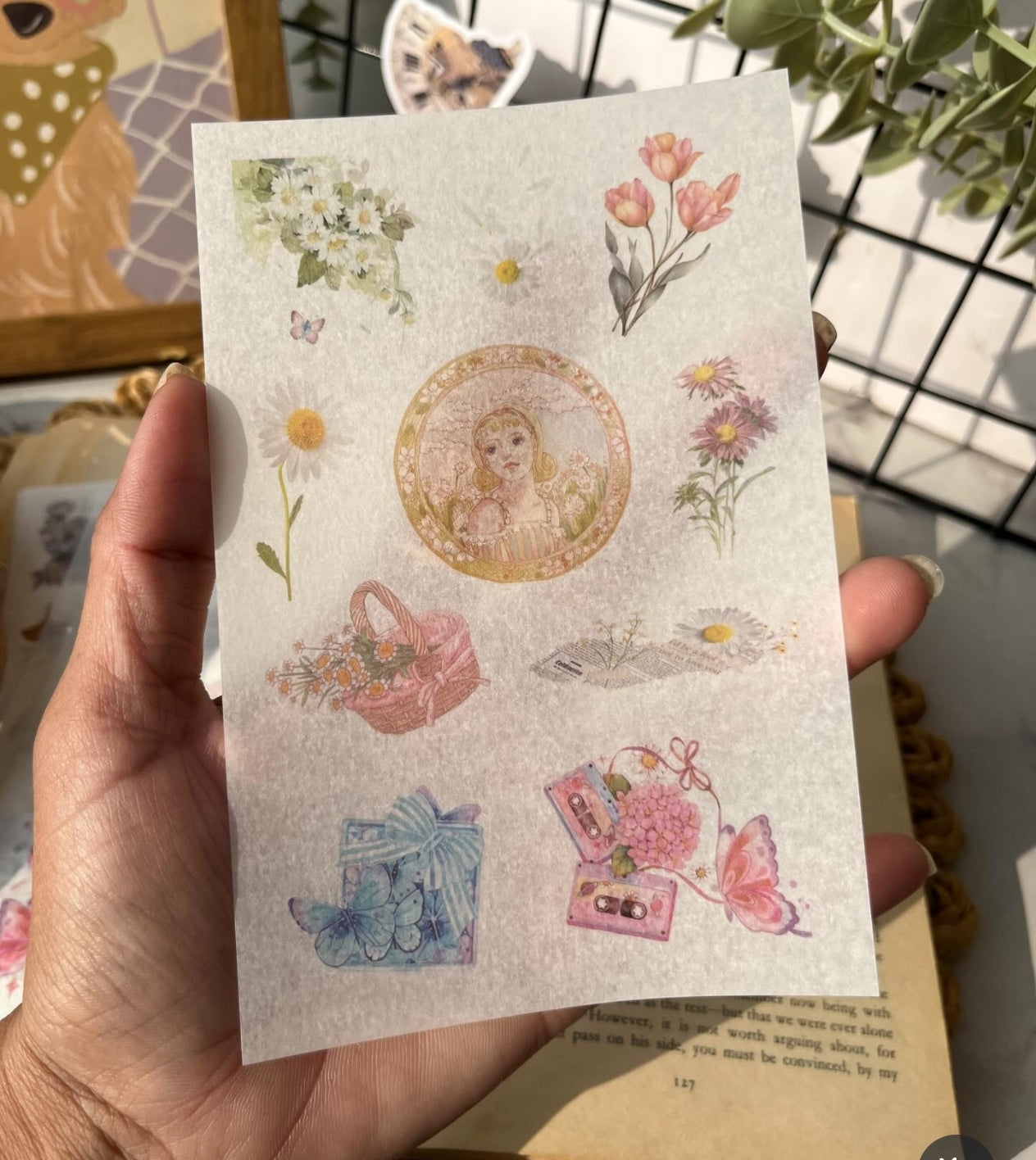 Flower Wind Time sticker sheets 6 (ZJWD)