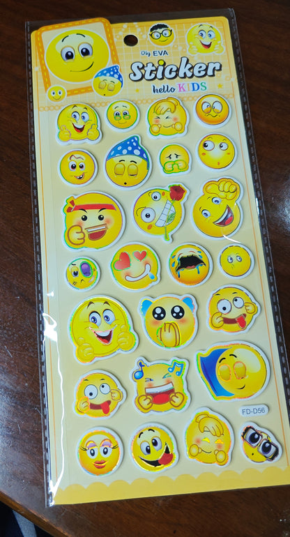 Foamic stickers (no. B)