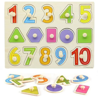 Shapes & counting 123 pegboard wooden