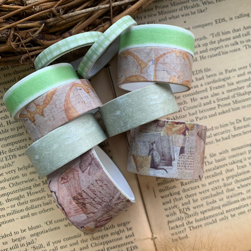 Limmy vintage washi tape 10 pcs (XM JD2645F)