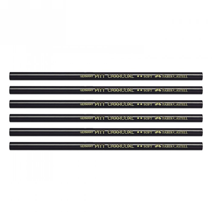 Faber Castell Pitt Charcoal Pencils Pack Of 2 Pcs (soft)