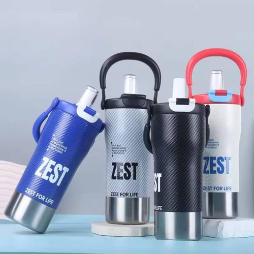 ZEST 800ml Portable Sports Insulated Straw Tumbler – Hot & Cold Vacuum Flask