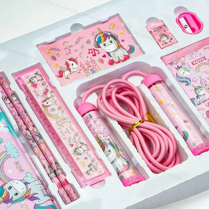 STATIONERY SET 9 PCS # YOYO 8022 UNICORN