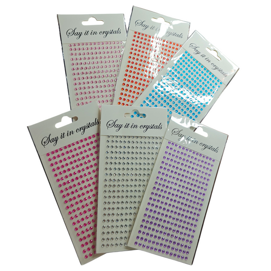 Rhinestone stickers for nail art, hair accessories, body art, face art n makeup