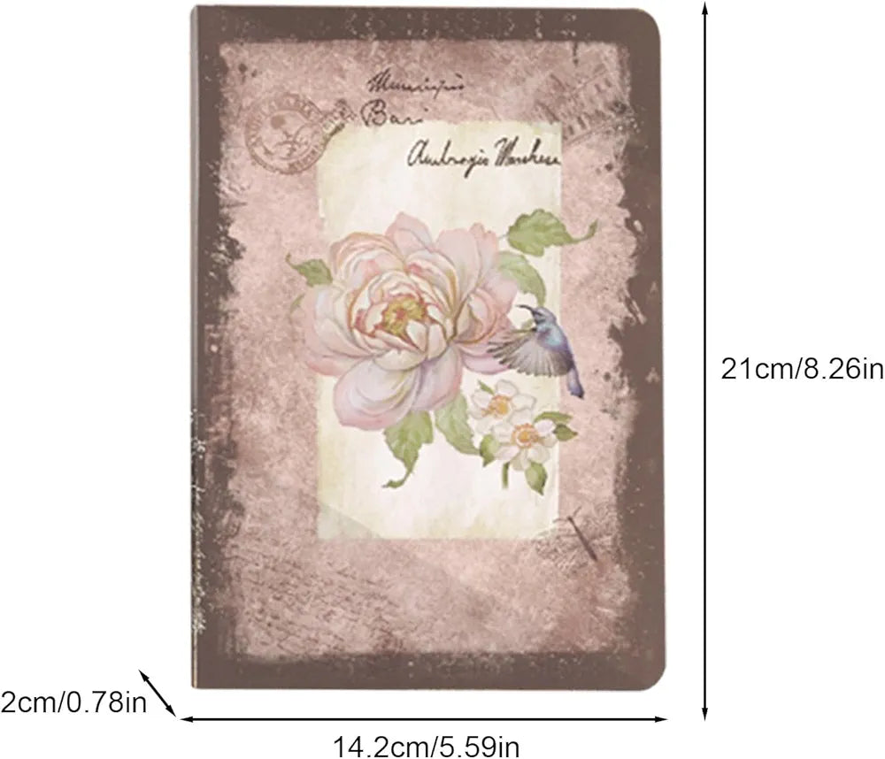 Hardcover floral journaling A5 diary notebook (sss2119)