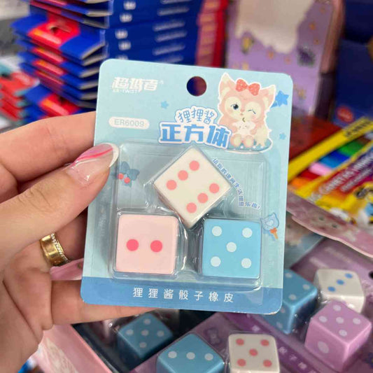 3 dice eraser set (ER6247)