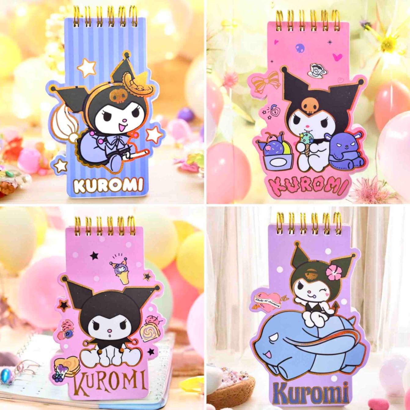 Mini spiral kuromi notepad