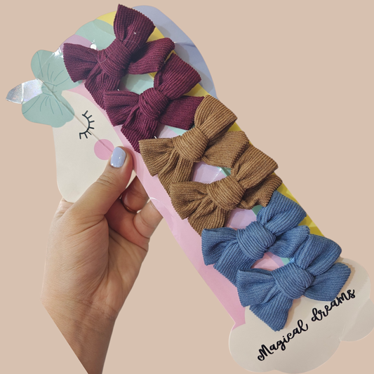 Pack of 3 pairs hairbows