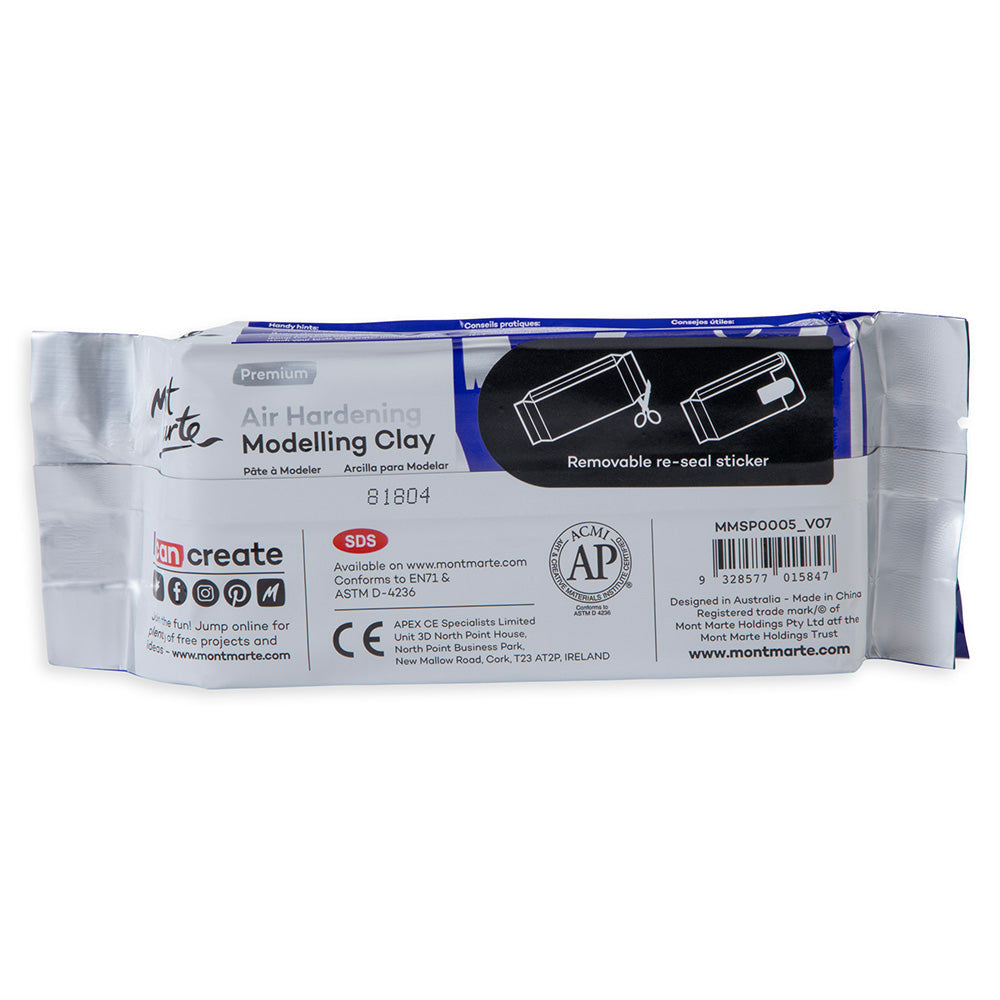 Air Hardening Modelling Clay Premium 500g (1.1lb) - White