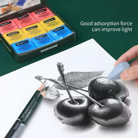 Giorgione Kneadable Strong Sketch Soft Erasers Pack ( 4.5*3.5*1 cm Size) #GK200A