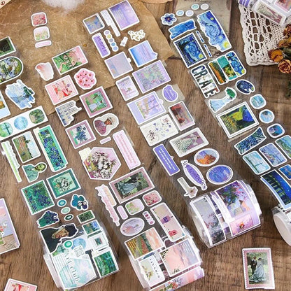 Washi Art Sticker Tape Roll size  7.2cm(JD3110B)