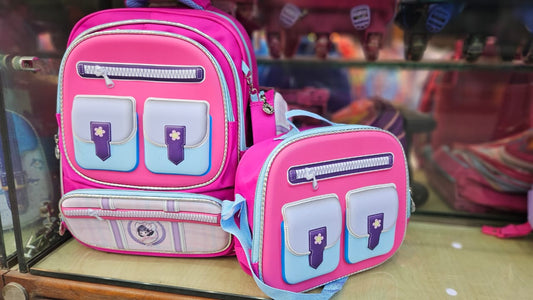 3 in 1 kids School backpack with lunchbox bag and pencil pouch